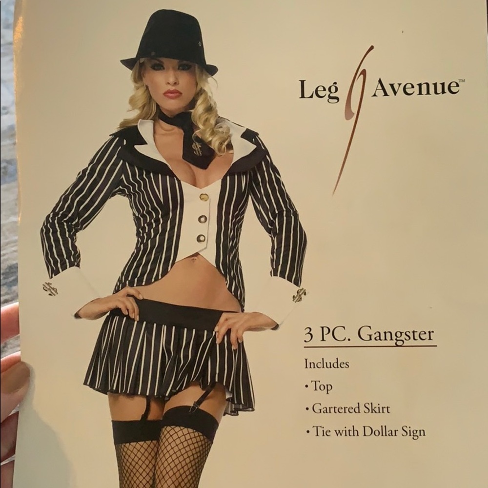 Gangster. Women’s.  Leg Venue. Halloween. Costume